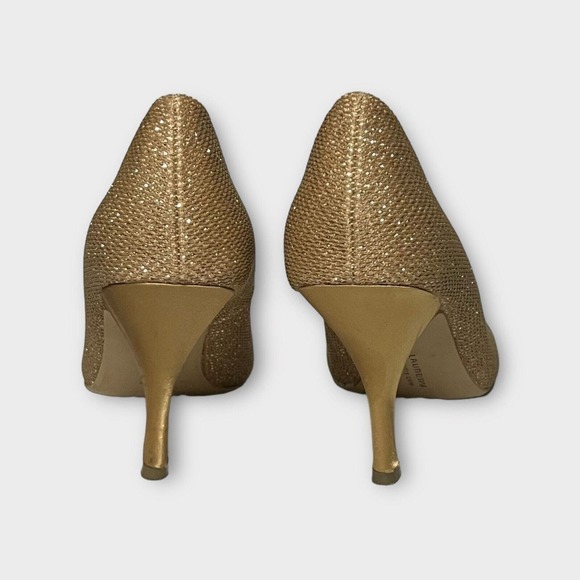 Chinese Laundry Nightlight Women's Gold Sparkle Round Toe Stiletto Heels Size 9M - Picture 4 of 13